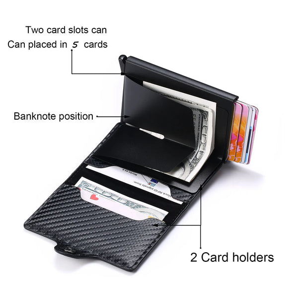 Carbon Fiber Credit Card Holder Wallet